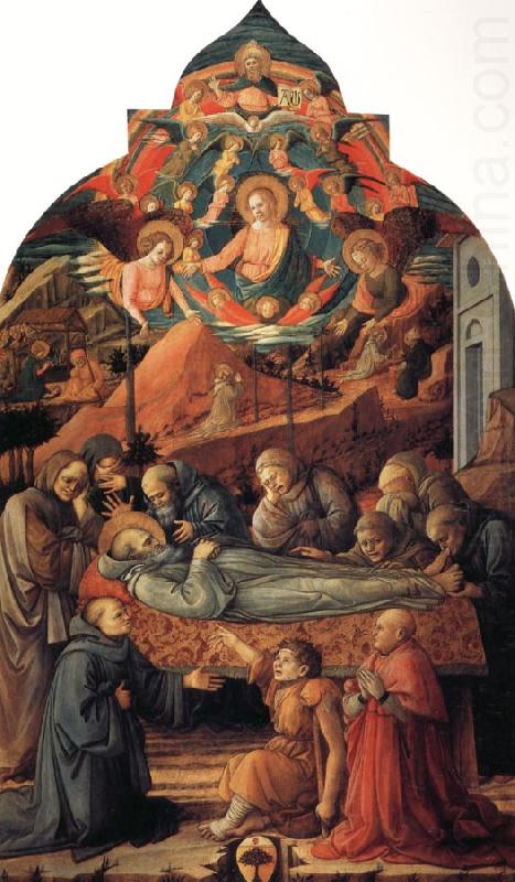 The Death of St Jerome., Fra Filippo Lippi